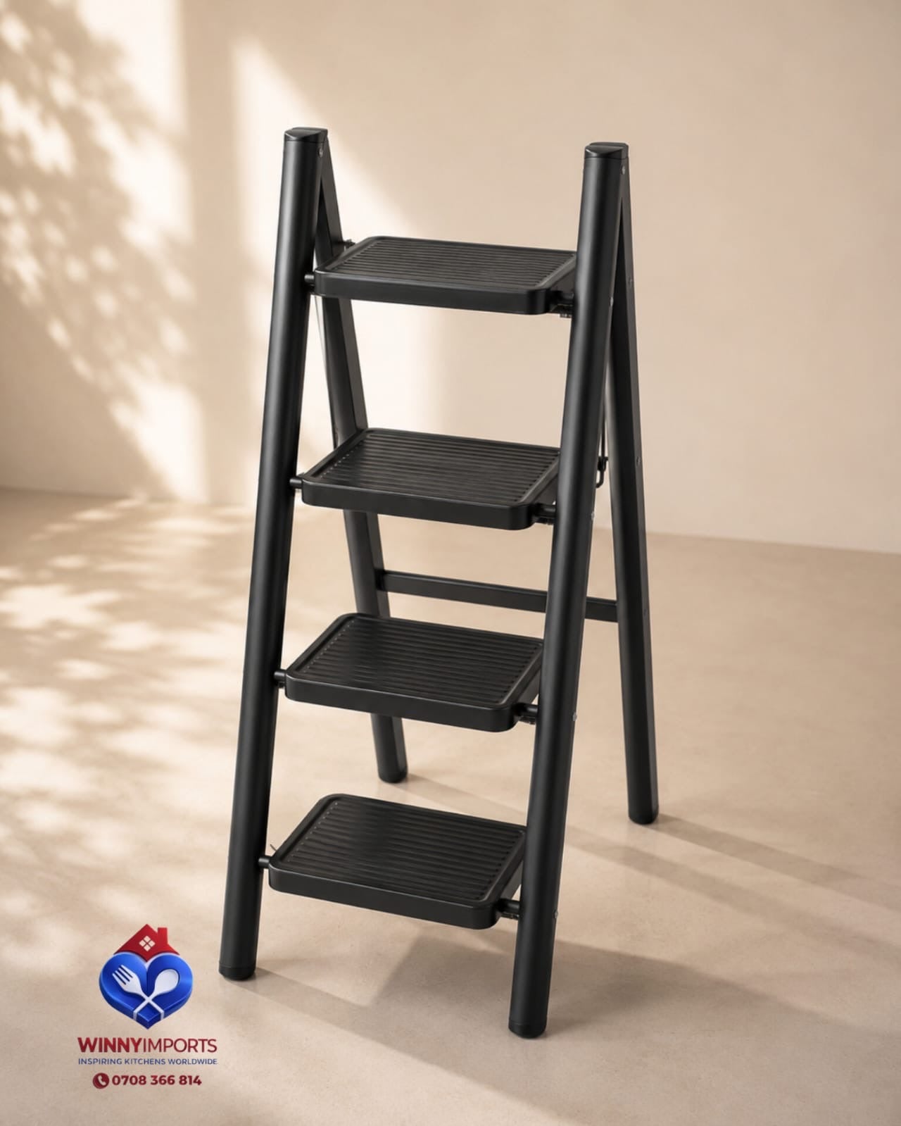 4 tier foldable ladder