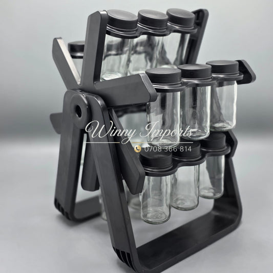 18pcs rotating spice jar