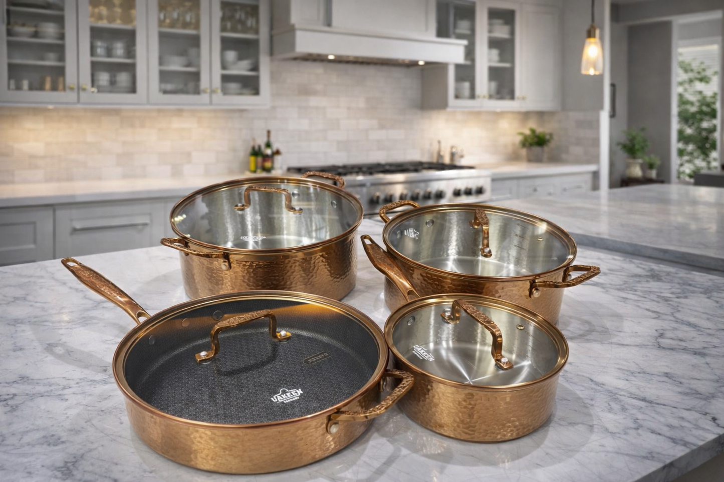 9pcs 3ply stainless steel cookware