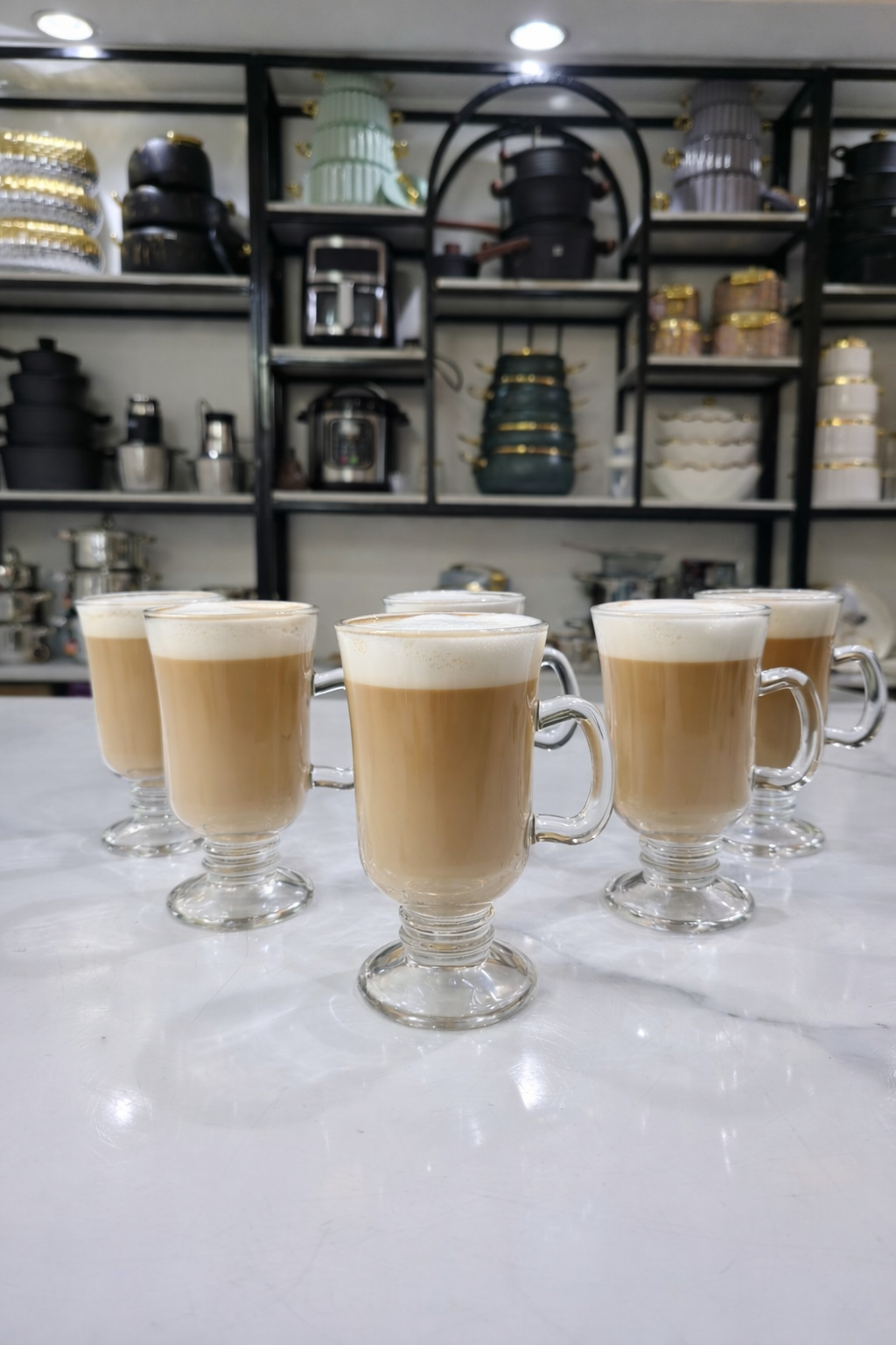 Latte/ coffee 6pcs glasses