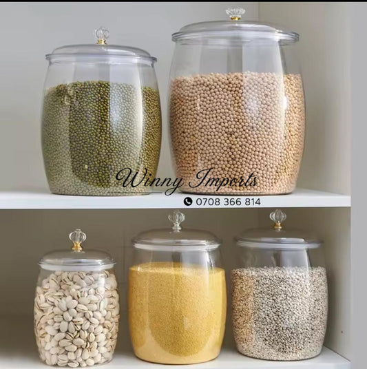 5pcs acrylic container