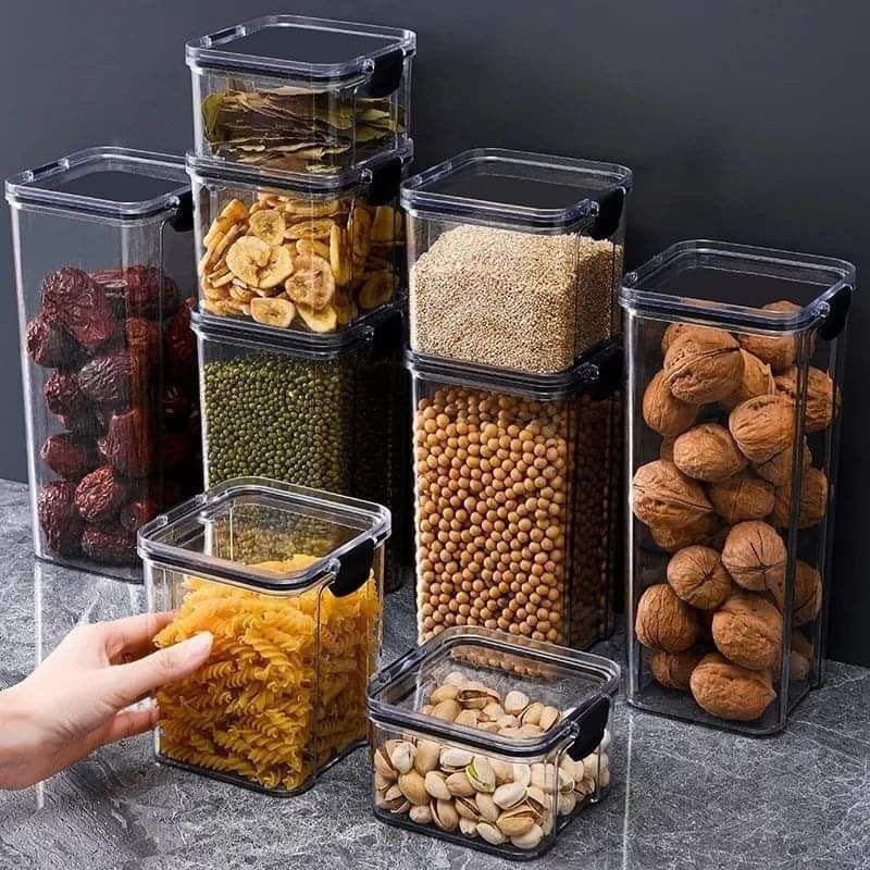 8pcs acrylic storage container