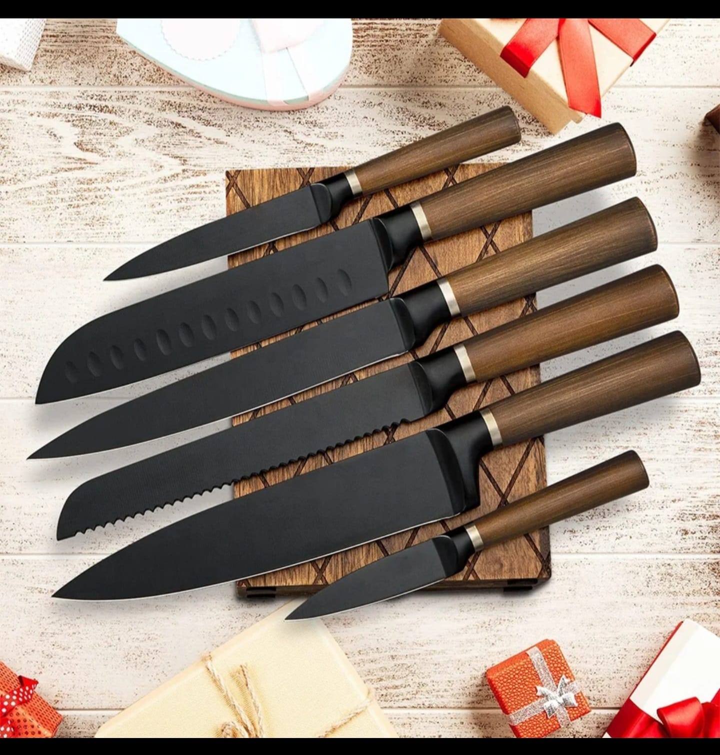 Knives set with a stand