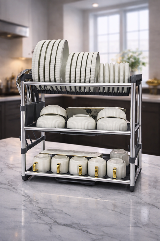 3 Tier plastic dishrack