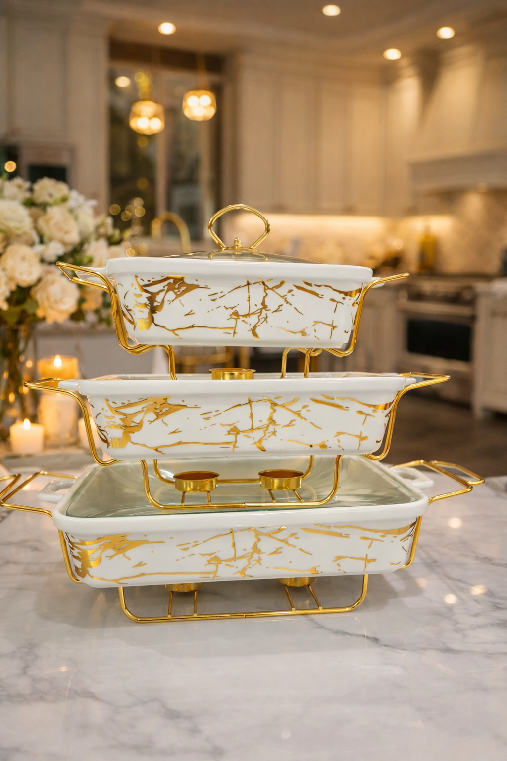 3 pieces serving bowls
