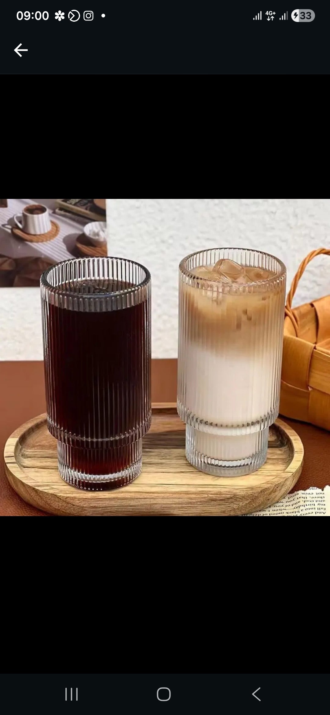 6pcs ribbed glasses