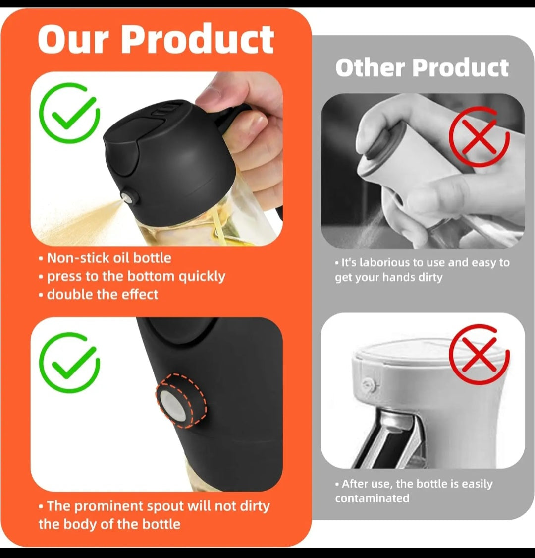 2 in 1 oil sprayer