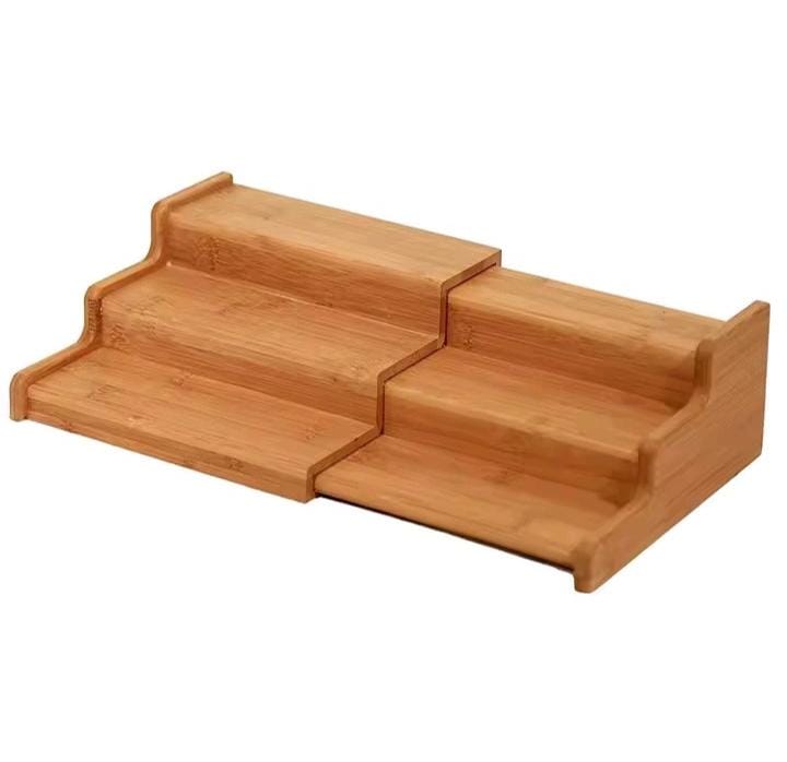 Expandable bamboo organiser