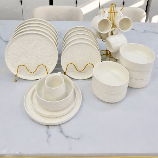 24pcs rock glazed dinner set
