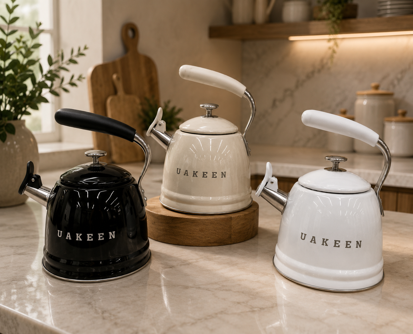 Uakeen whistling kettle