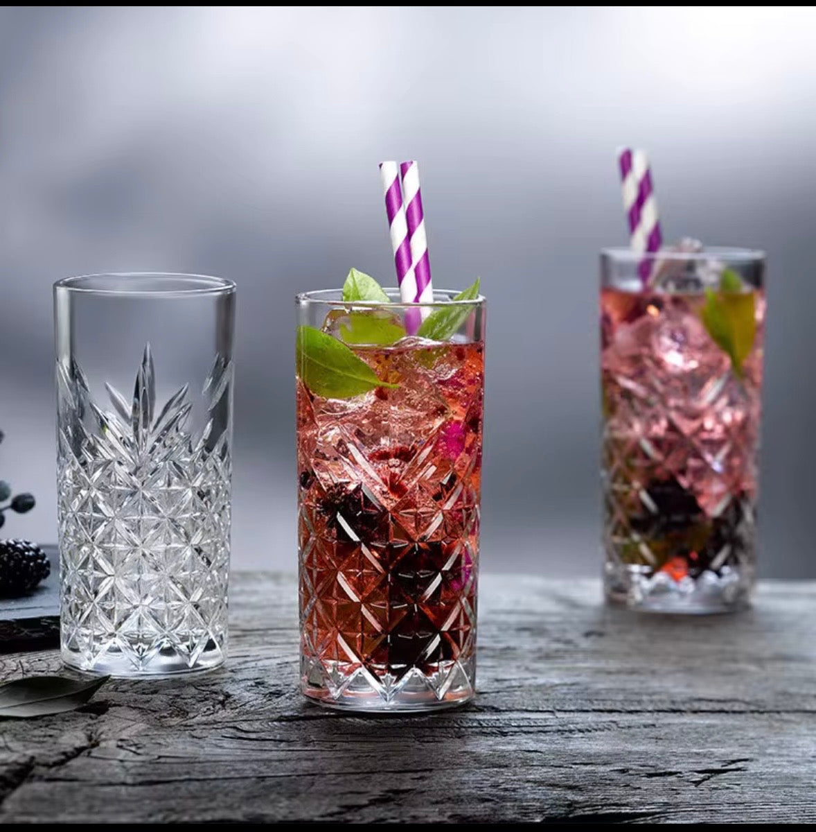 6 pcs water/ juice glasses