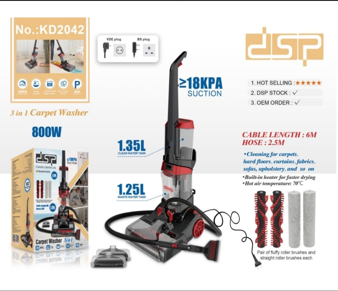 Dsp wet &dry vacuum cleaner