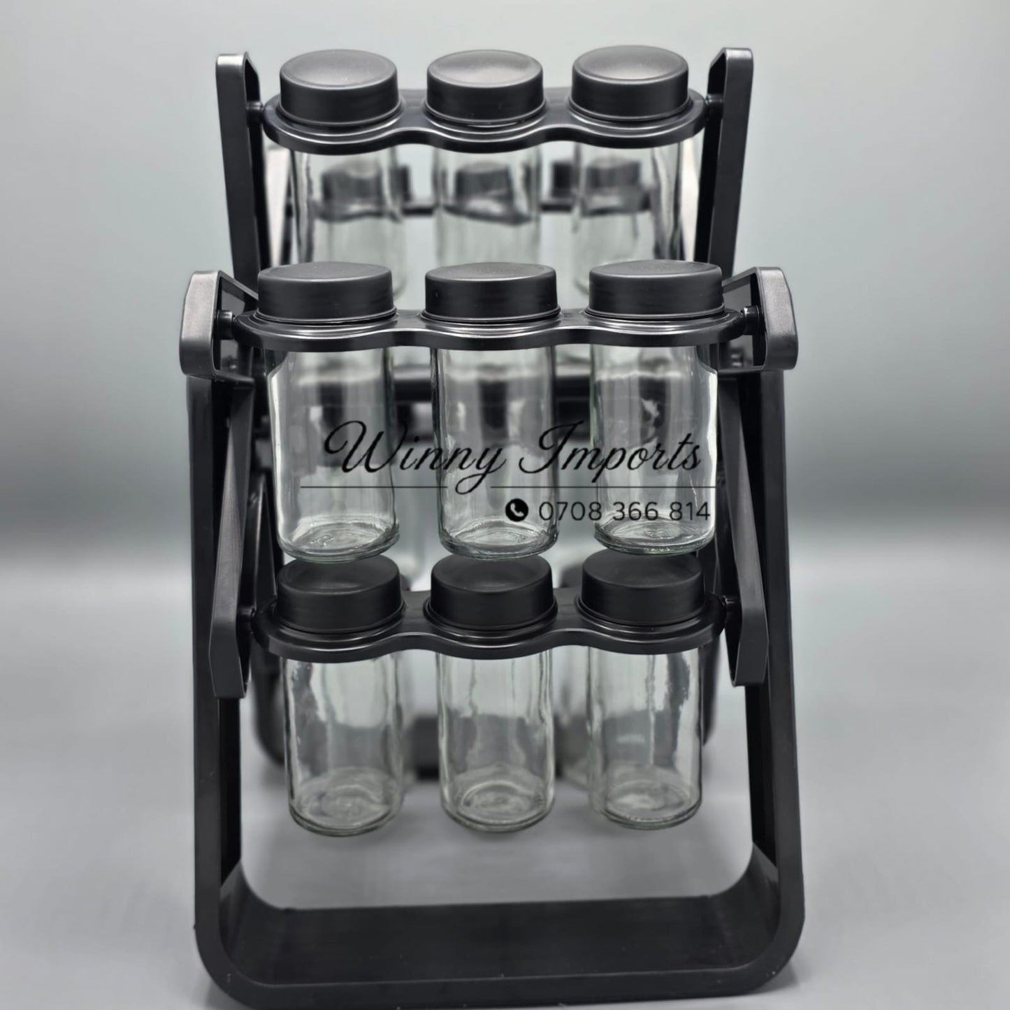 18pcs rotating spice jar