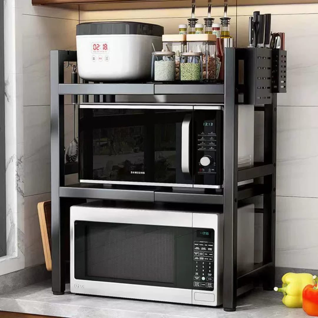 2 tier microwave stand
