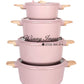 Cast marble ceramic aluminum pots