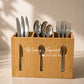 Bamboo cutlery holder