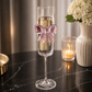 6pcs bowtie champagne glasses