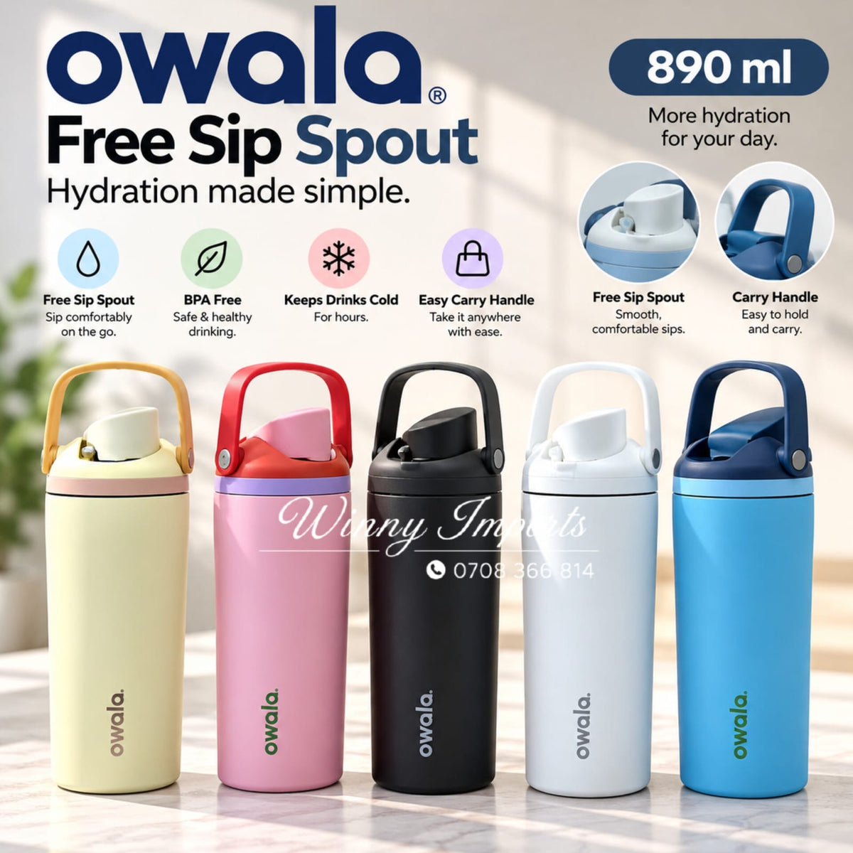 Owala bottles 890ml