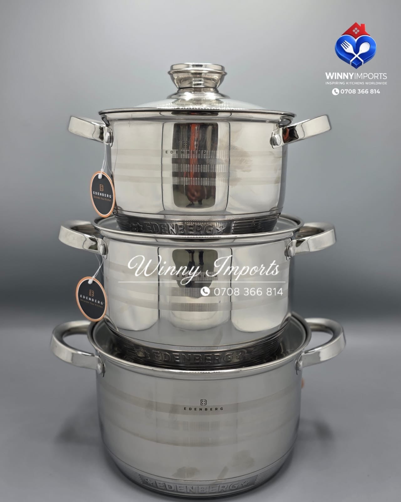 12 pieces edenberg stainless