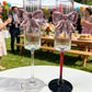 6pcs bowtie champagne glasses