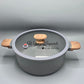 Cast marble ceramic aluminum pots