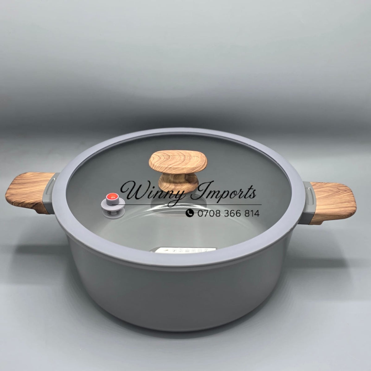 Cast marble ceramic aluminum pots