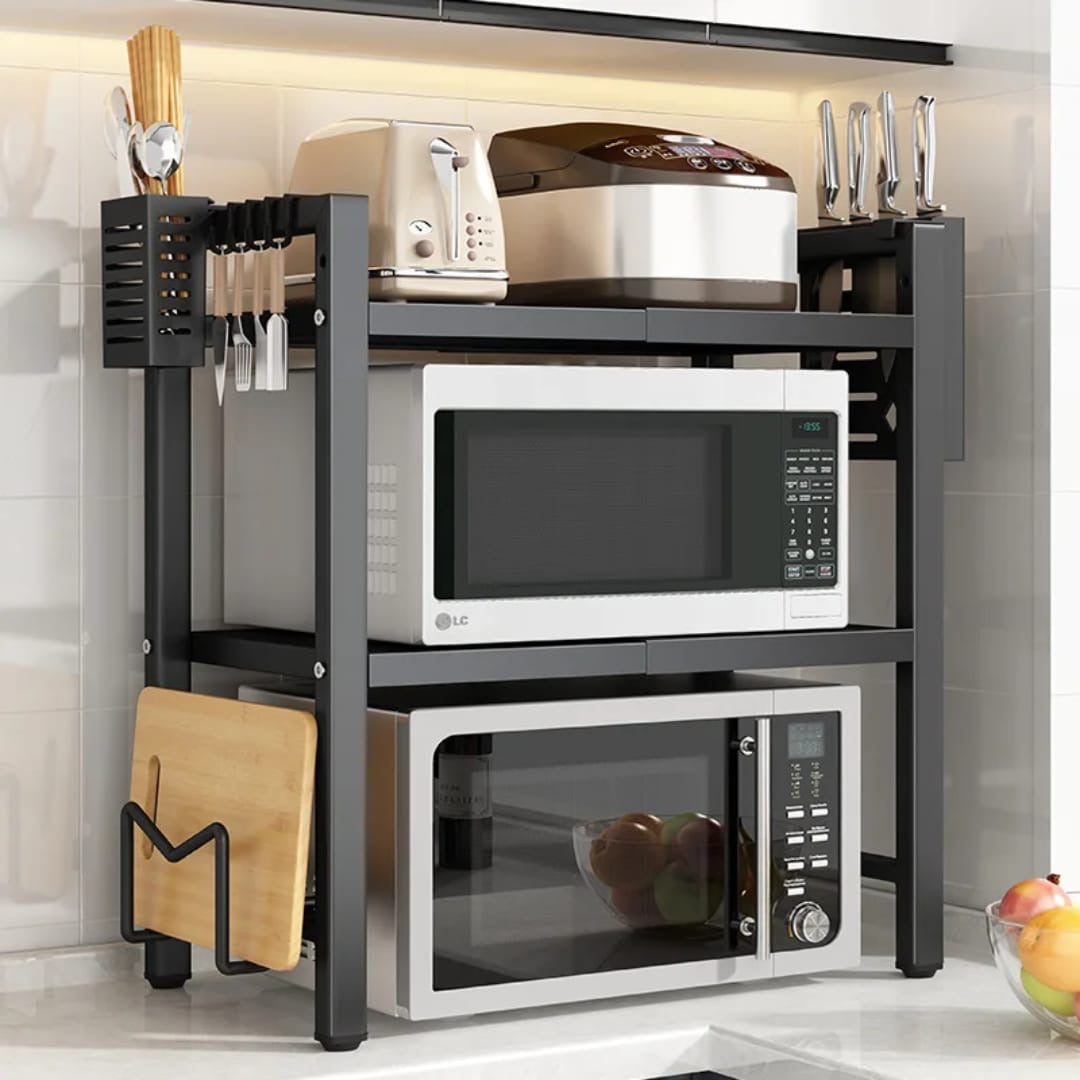 2 tier microwave stand