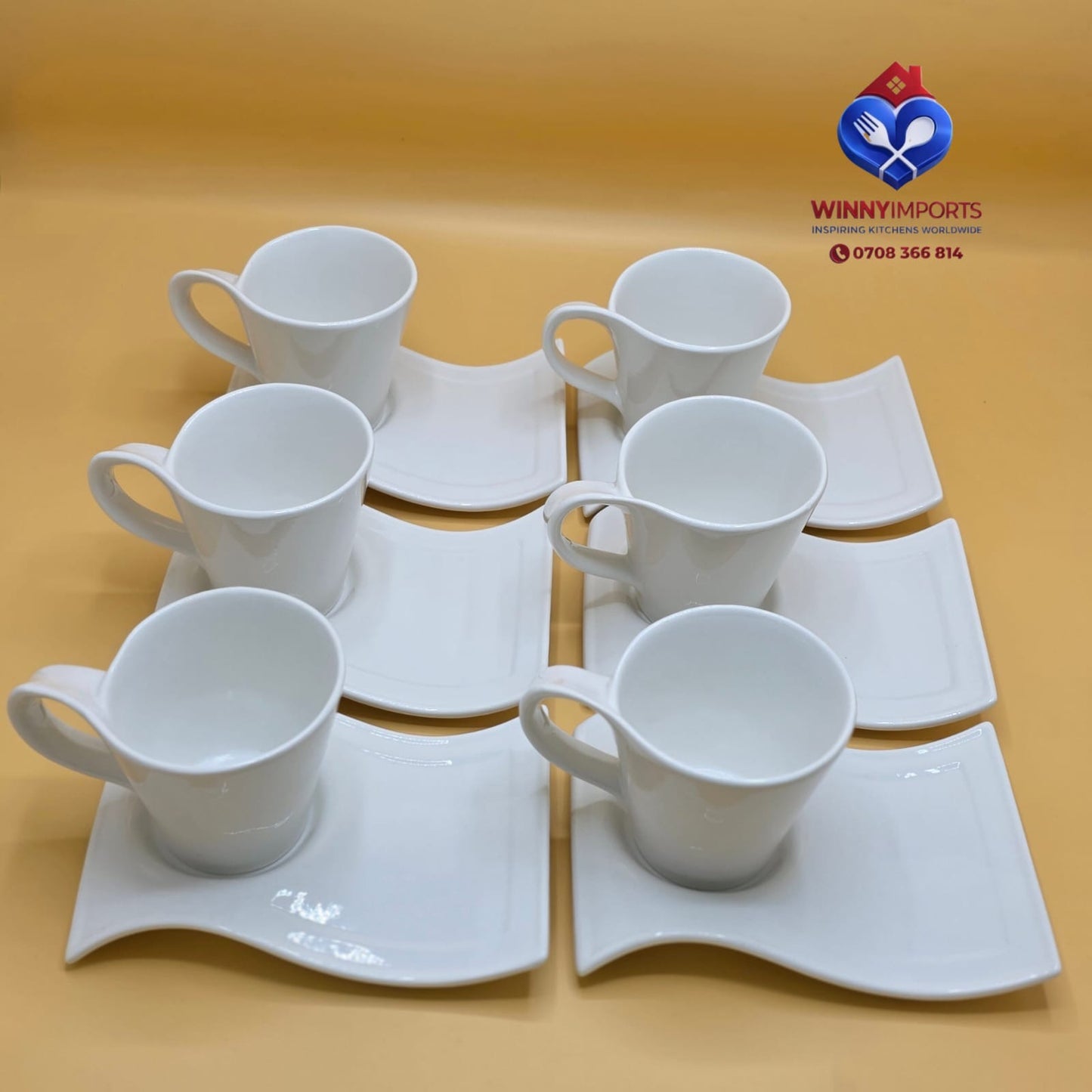 30 pcs wavy dinner set