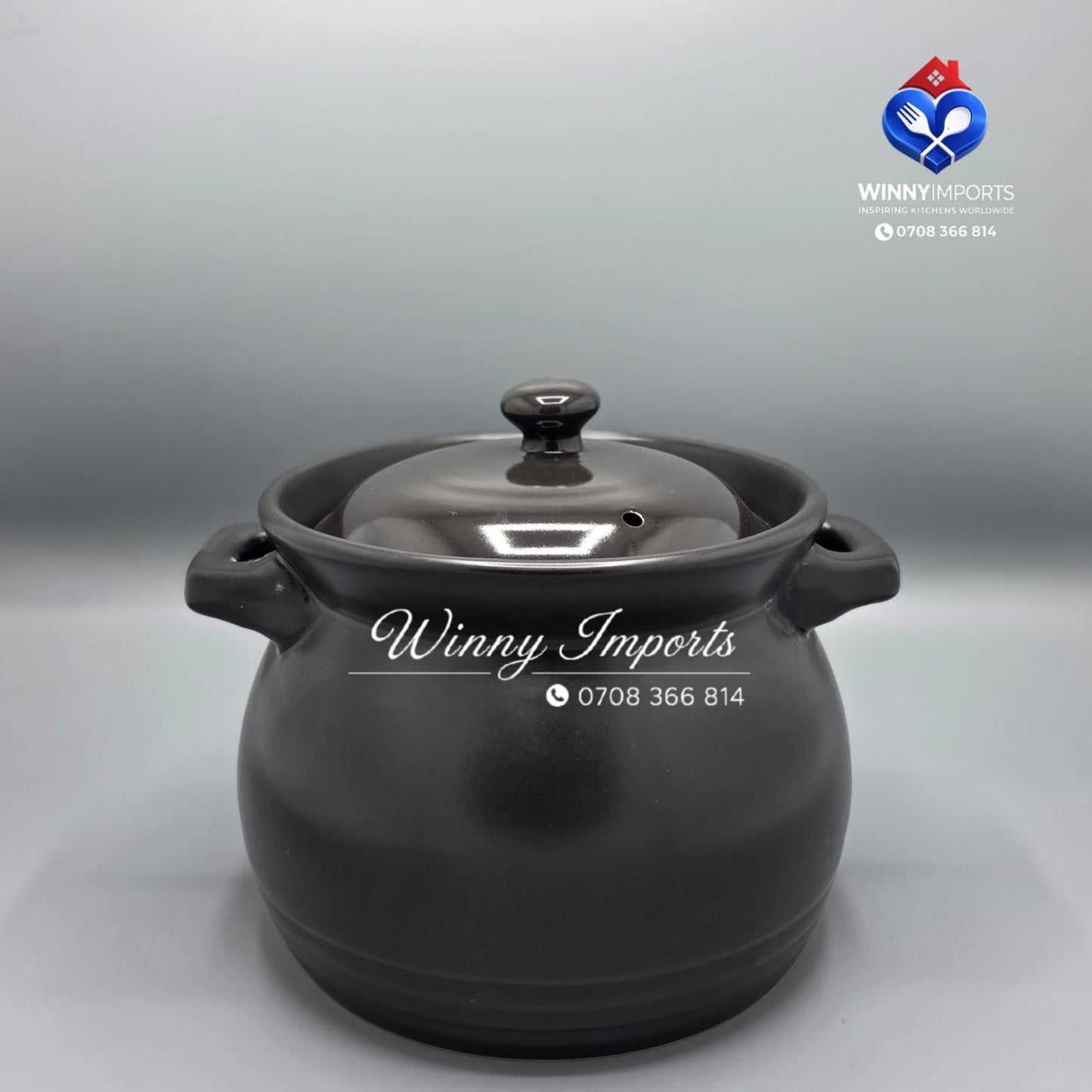 Porcelain cooking pot