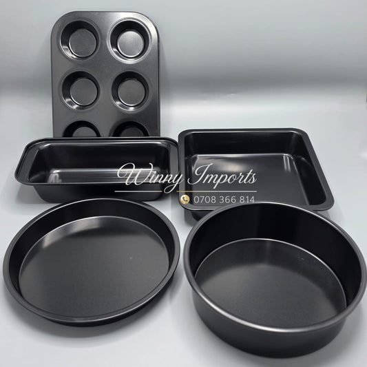 5 pieces non stick baking trays