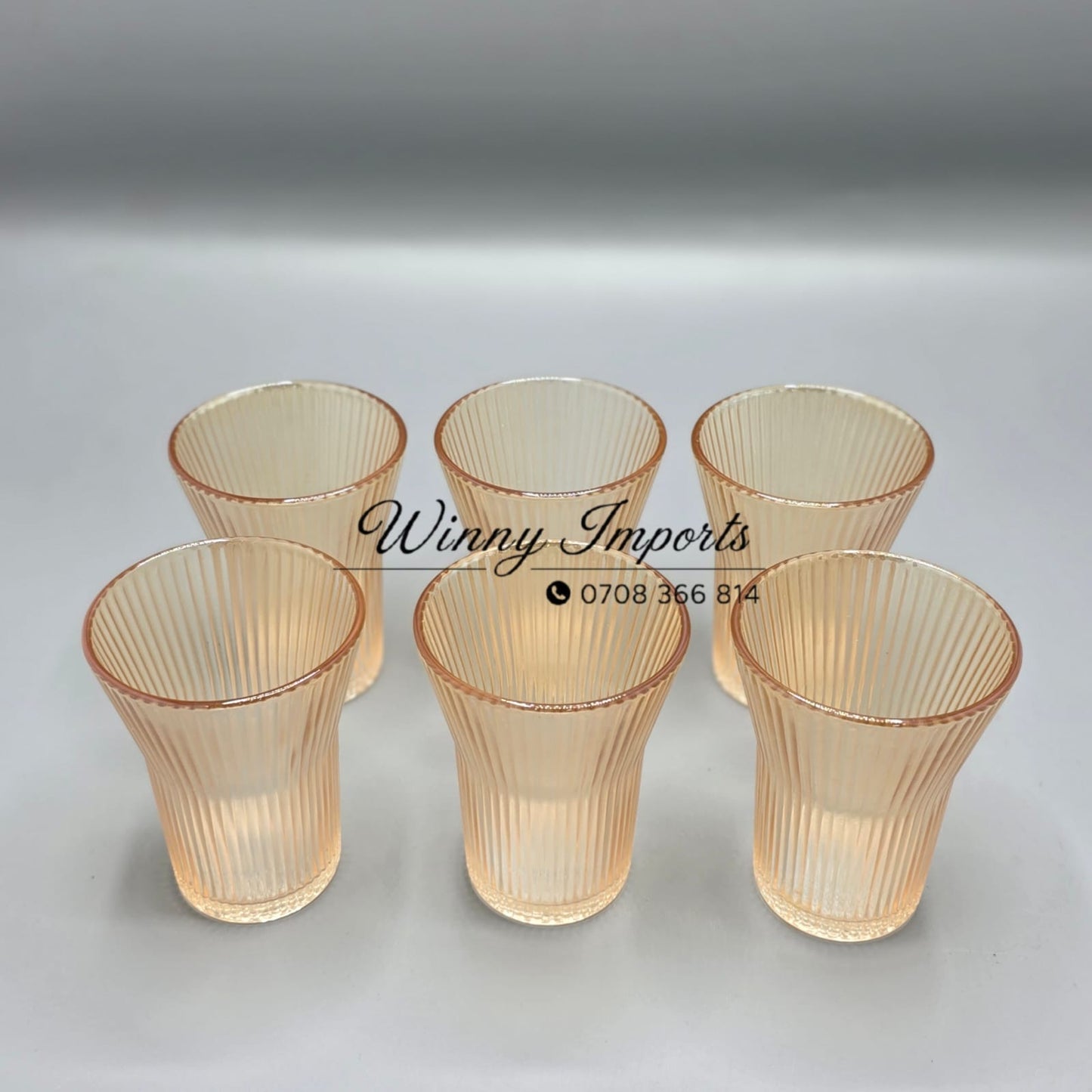 6 glasses with 1 jug