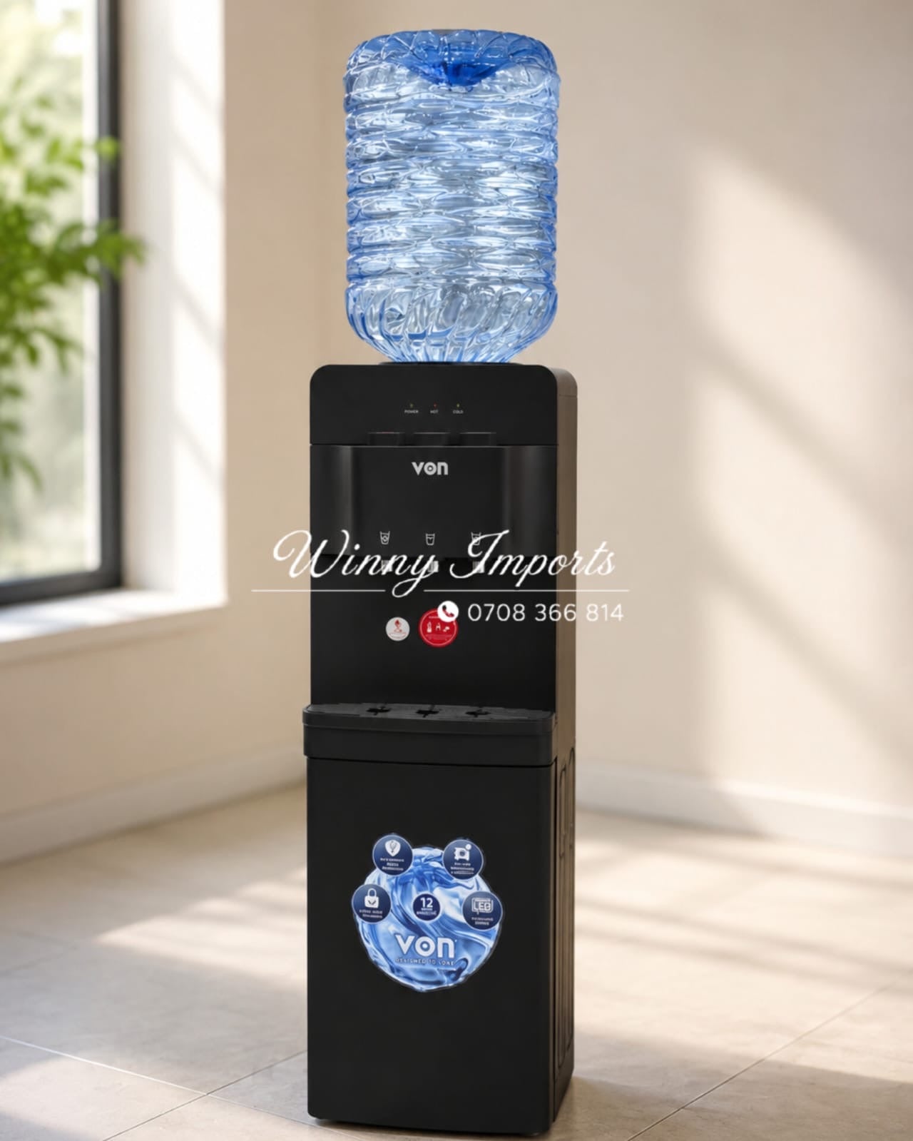 Von 3 taps water dispenser