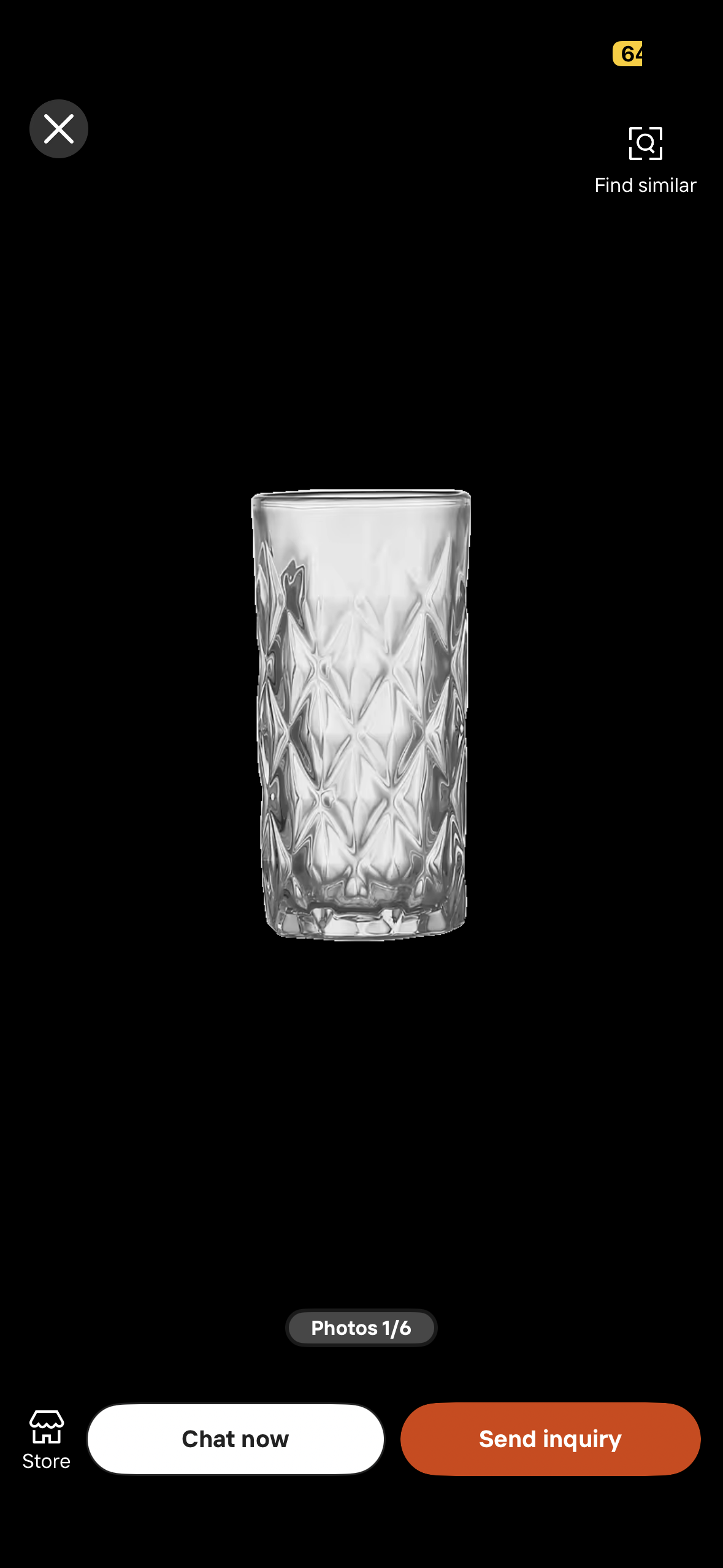 6 pcs water glasses