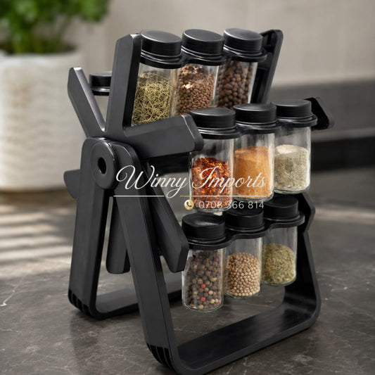 18pcs rotating spice jar