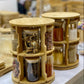 10 pcs spice jar with a rotating stand