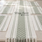 Table runner with 6 mats