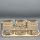 3 pcs sugar dish/spice jar