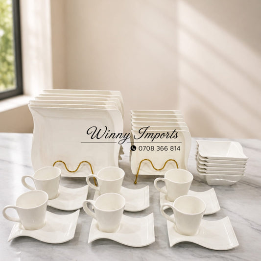 30 pcs wavy dinner set