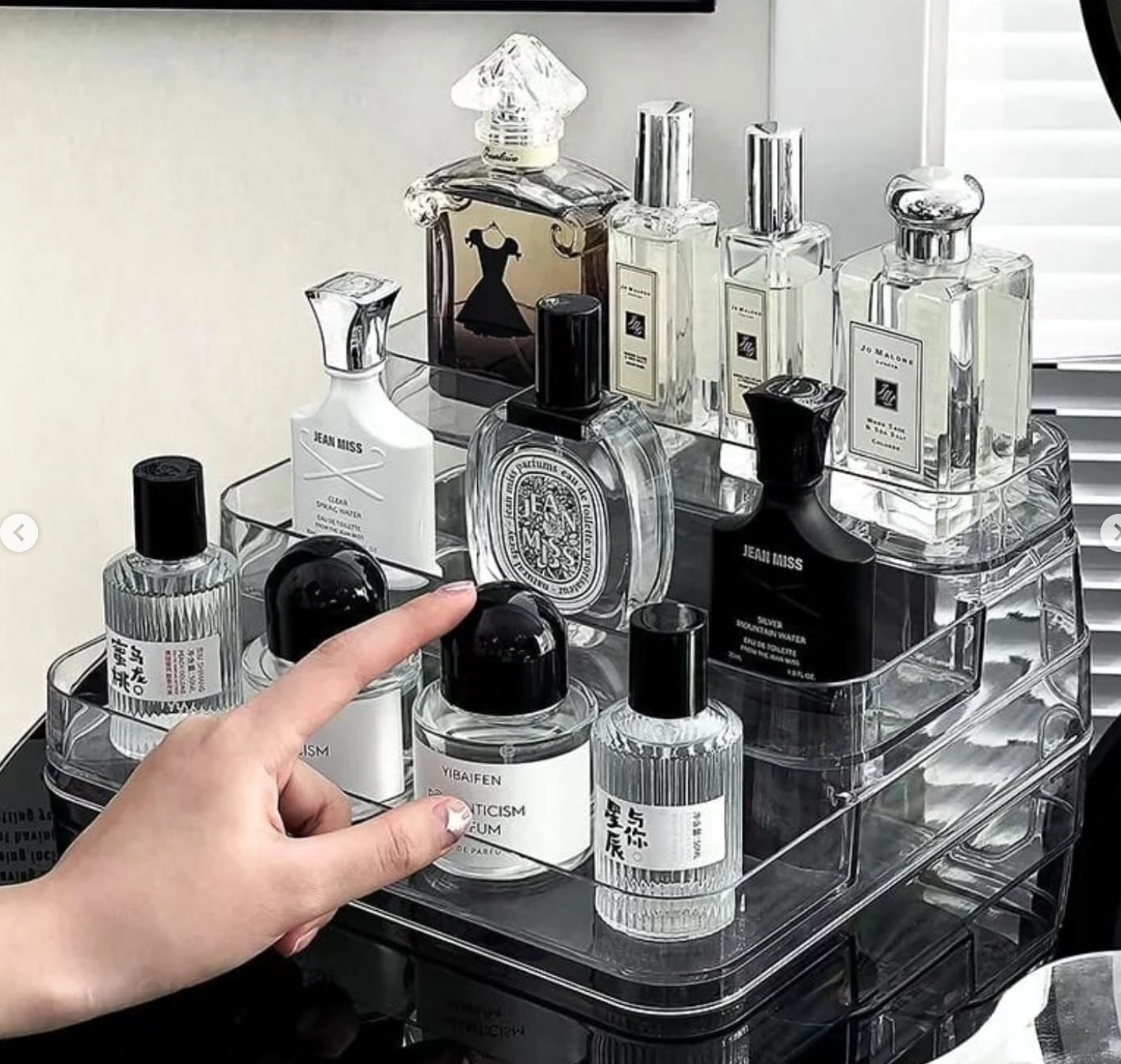 Acrylic Display Shelf Vanity Perfume Holder Organizer