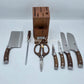 🔪 7-Piece Kitchen Knife Set + Wooden Stand