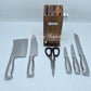 🔪 7-Piece Kitchen Knife Set + Wooden Stand