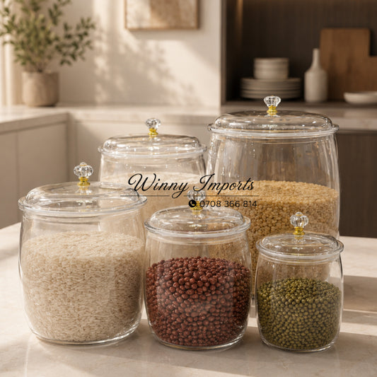 5pcs acrylic container