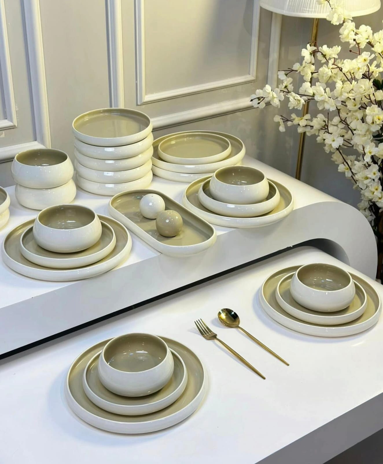 27pcs chubby dinner set