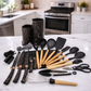 Silicone spoons with knives set