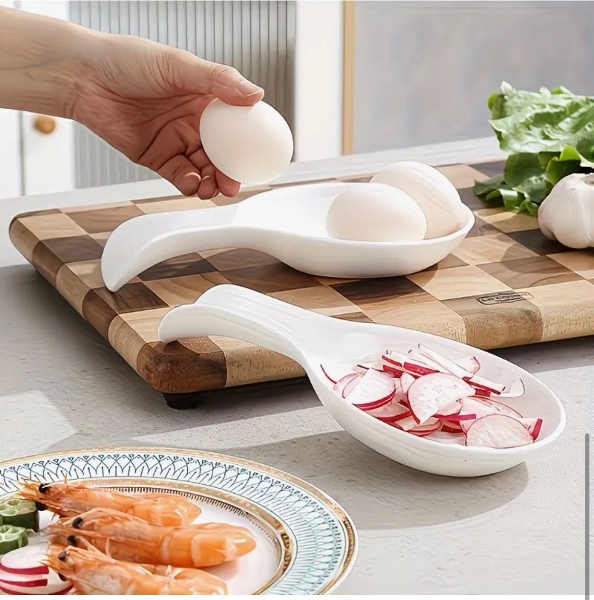 Silicone spoons rest