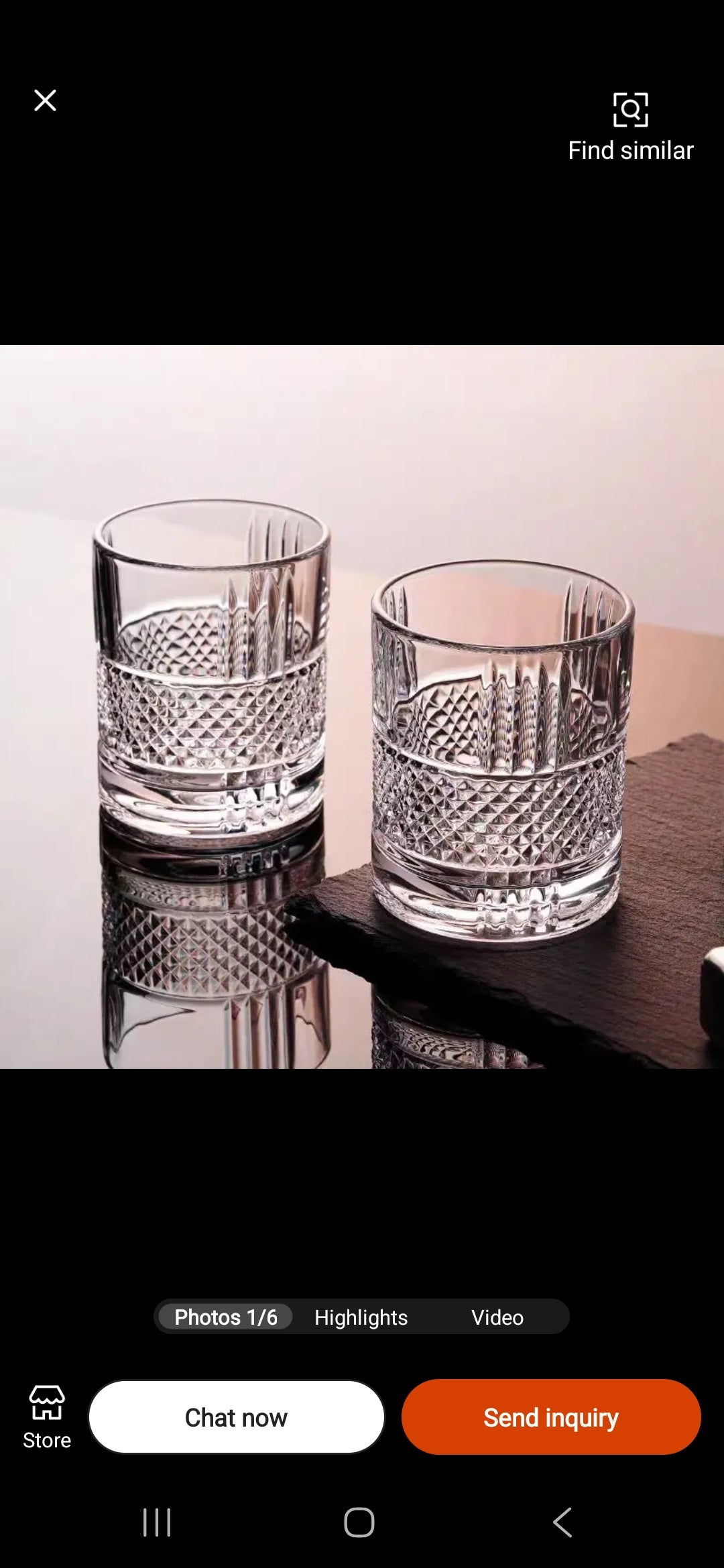 6pcs whiskey glasses