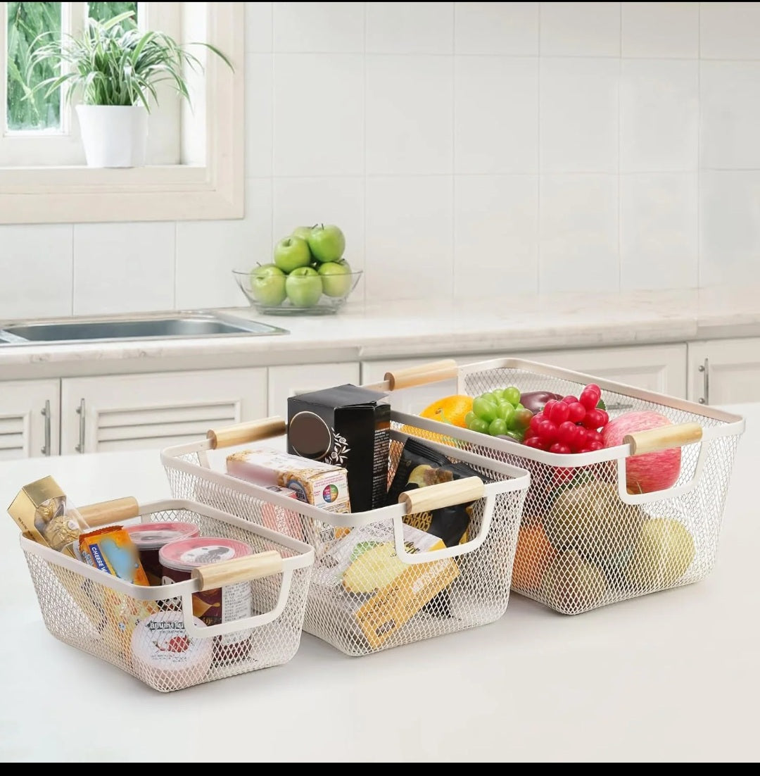 3 in 1 plastic mesh basket