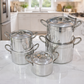 5 pcs aluminium heavy duty cookware