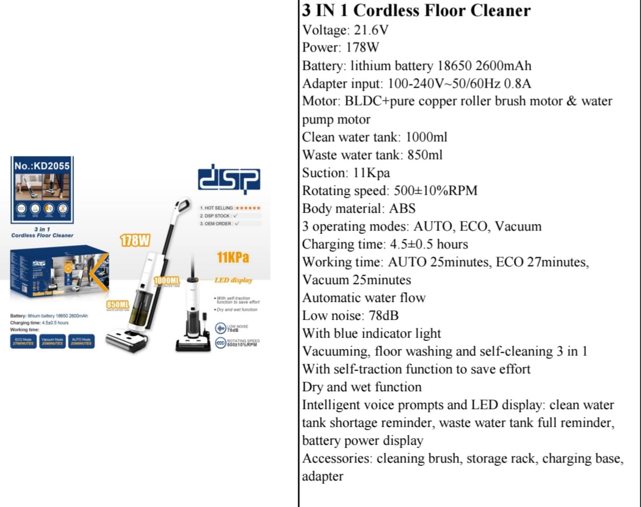 3 in 1 cordless vacuum cleaner