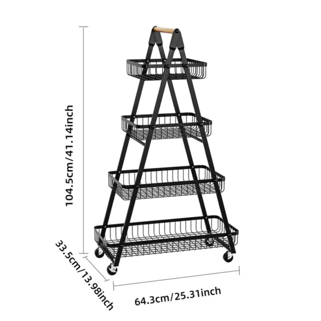 4 tier multipurpose rack